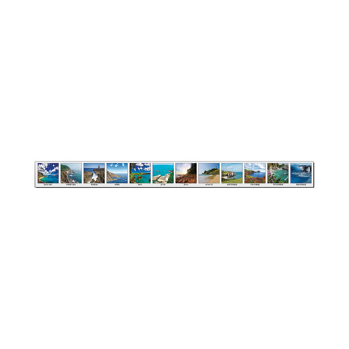 Recycled Earthscapes Desk Pad Calendar, Seascapes Photography, 18.5 x 13, Black Binding/Corners,12-Month (Jan to Dec): 2024