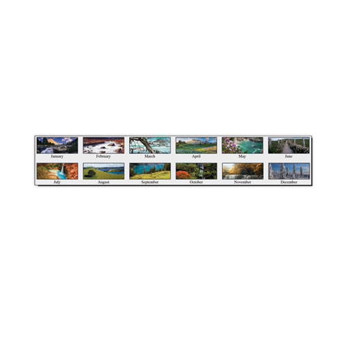 Image of House Of Doolittle™ Earthscapes Recycled 3-Month Vertical Wall Calendar, Scenic Photography, 8 X 17, White Sheets, 14-Month (Dec-Jan): 2023-2025