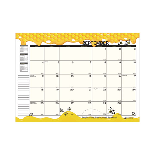 Image of House Of Doolittle™ Recycled Academic Honeycomb Planner, Honeycomb Artwork, 10 X 7, Multicolor Cover, 12-Month (Aug To July): 2023 To 2024