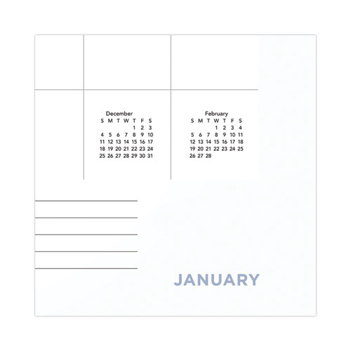 Image of At-A-Glance® Modern Core Wall Calendar, Modern Artwork, 15 X 12, White/Black Sheets, 12-Month (Jan To Dec): 2024