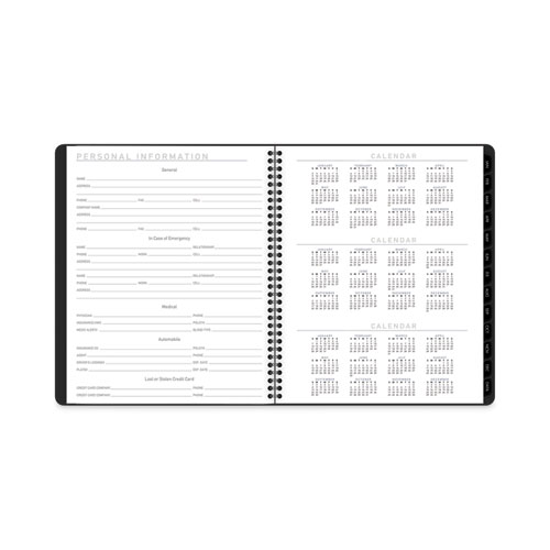 Image of At-A-Glance® Contemporary Lite Monthly Planner, Contemporary Lite Artwork, 11 X 9, Black Cover, 12-Month (Jan To Dec): 2024