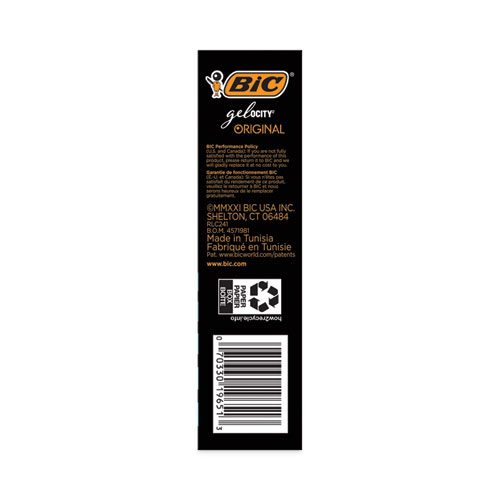 Gel-ocity Gel Pen Value Pack, Retractable, Medium 0.7 mm, Black Ink, Clear/Black Barrel, 24/Pack