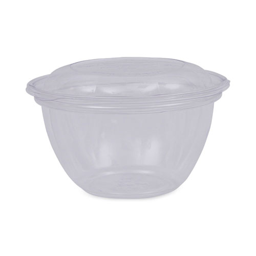 Eco-Products® Renewable and Compostable Containers, 18 oz, 5.5" Diameter x 2.3"h, Clear, Plastic, 150/Carton