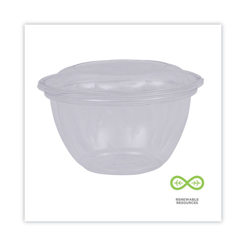 Image of Eco-Products® Renewable And Compostable Containers, 18 Oz, 5.5" Diameter X 2.3"H, Clear, Plastic, 150/Carton