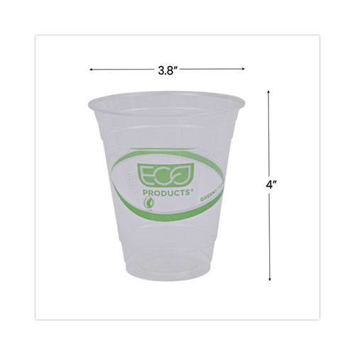 Image of Eco-Products® Greenstripe Renewable And Compostable Cold Cups, 12 Oz, Clear, 50/Pack, 20 Packs/Carton