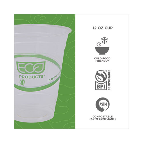 Eco Products GreenStripe Plastic Cold Cups 12 Oz. Carton Of 1000