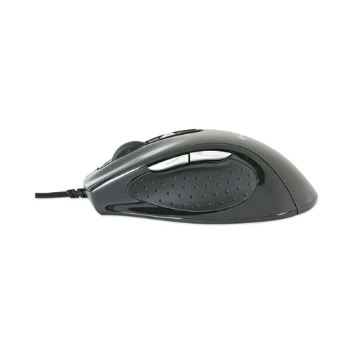 Image of Innovera® Full-Size Wired Optical Mouse, Usb 2.0, Right Hand Use, Black