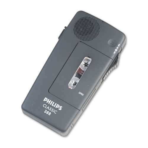Philips® Pocket Memo 388 Slide Switch Mini Cassette Dictation Recorder