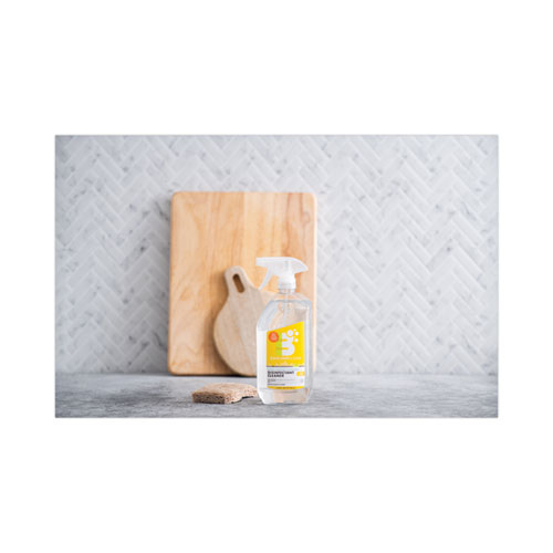 Image of Disinfectant Cleaner, Lemon Scent, 28 oz Bottle, 6/Carton