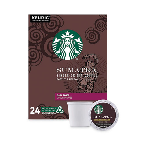 Image of Starbucks® Sumatra Coffee K-Cups, Sumatran, K-Cup, 96/Box