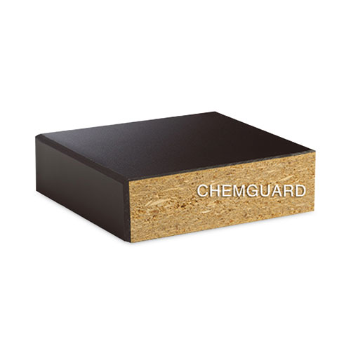 Classroom Book Compartment Science Table, 60w x 30d x 30h, Black ChemGuard High Pressure Laminate (HPL) Top, Oak Base