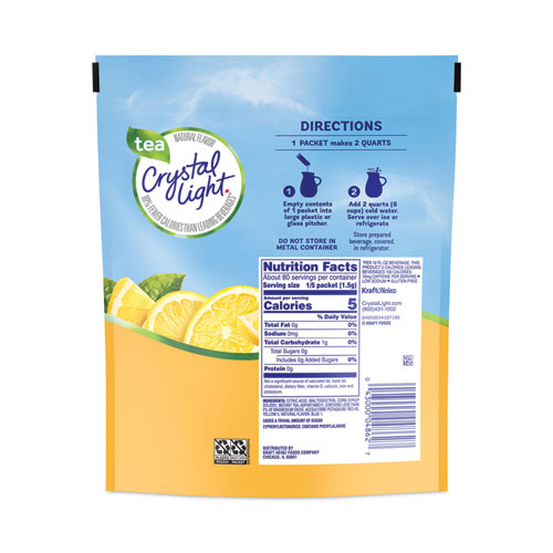 Image of Crystal Light® Flavored Drink Mix Pitcher Packs, Iced Tea, 0.14 Oz Packets, 16 Packets/Pouch, 1 Pouch/Carton, Ships In 1-3 Business Days