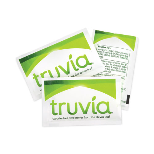 Truvia® Natural Sugar Substitute, 0.07 oz Packet, 1,000 Packets/Carton