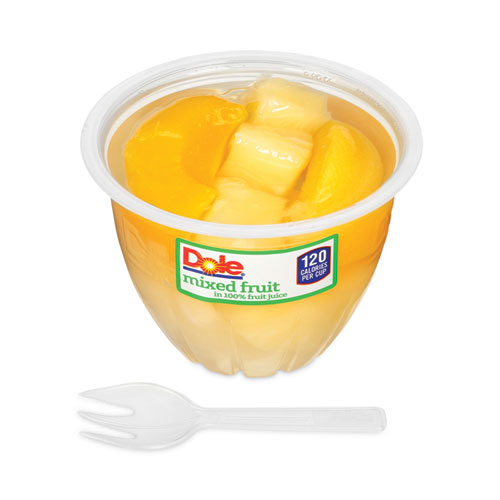 Mixed Fruit in 100% Fruit Juice Cups, Peaches/Pears/Pineapple, 7 oz Cup, 12/Carton, Ships in 1-3 Business Days