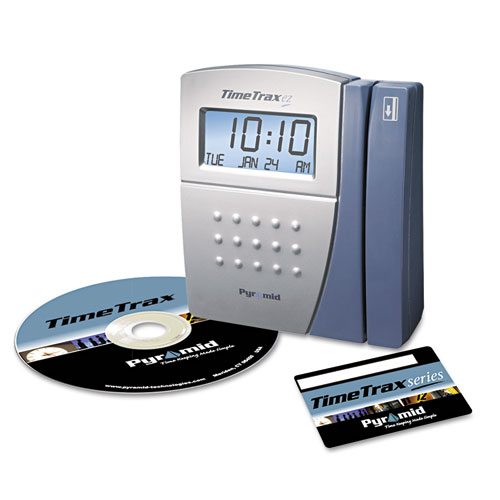 Image of Pyramid Technologies Timetrax Ez Time And Attendance System, Digital Display, Black