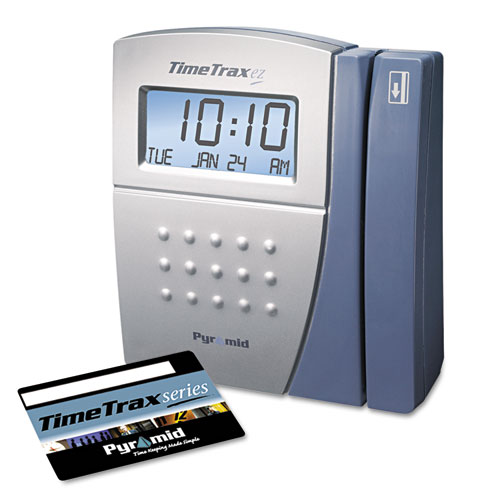 Image of Pyramid Technologies Timetrax Ez Time And Attendance System, Digital Display, Black