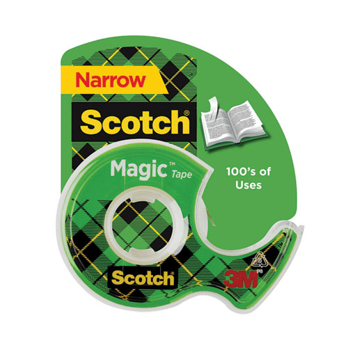 Scotch® Magic Tape In Handheld Dispenser, 1" Core, 0.5" X 37.5 Ft, Clear