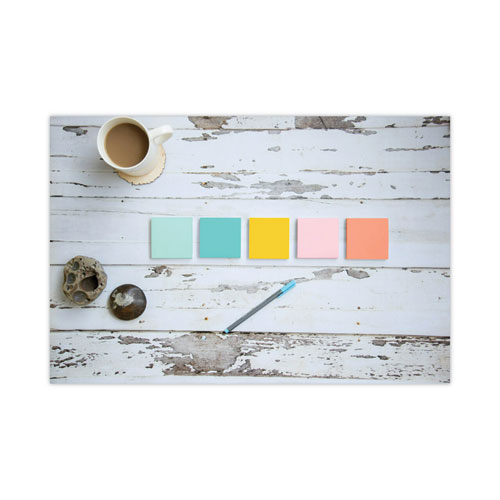 Image of Post-It® Notes Original Pads In Beachside Cafe Collection Colors, 3" X 3", 100 Sheets/Pad, 12 Pads/Pack