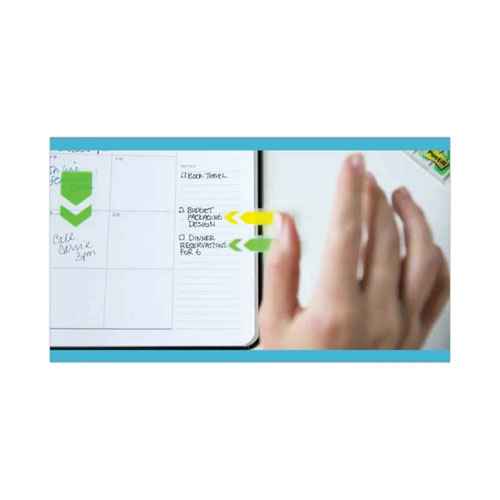 Image of Post-It® Flags Standard Page Flags In Dispenser, Bright Green, 50 Flags/Dispenser, 2 Dispensers/Pack