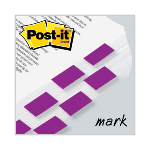 Image of Post-It® Flags Standard Page Flags In Dispenser, Purple, 50 Flags/Dispenser, 2 Dispensers/Pack
