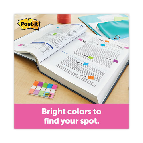 Image of Post-It® Flags Page Flag Value Pack, 0.5 X 1.75, Assorted Colors, 280 Page Flags, 48, 1/2" Arrows/Pack