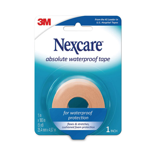 Image of 3M Nexcare™ Absolute Waterproof First Aid Tape, Foam, 1 X 180