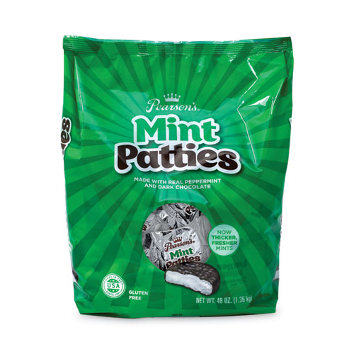 Image of Pearson'S® Mint Patties,175 Individually Wrapped, 3 Lb Bag, Ships In 1-3 Business Days
