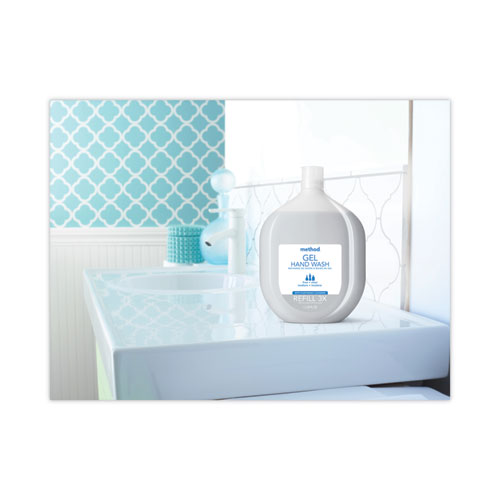 Gel Hand Wash Refill Tub, Fragrance-Free, 34 oz Tub, 4/Carton