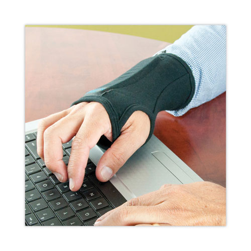 Image of Imak® Rsi Smartglove Wrist Wrap, Medium, Fits Hands Up To 3.75" Wide, Black