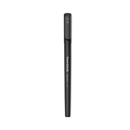Image of Write Bros. Ballpoint Pen Value Pack, Stick, Medium 1 mm, Black Ink, Black Barrel, 120/Pack