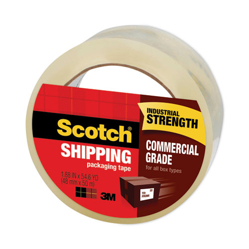 Image of Scotch® 3750 Commercial Grade Packaging Tape With St-181 Pistol-Grip Dispenser, 3" Core, 1.88" X 54.6 Yds, Clear, 36/Carton