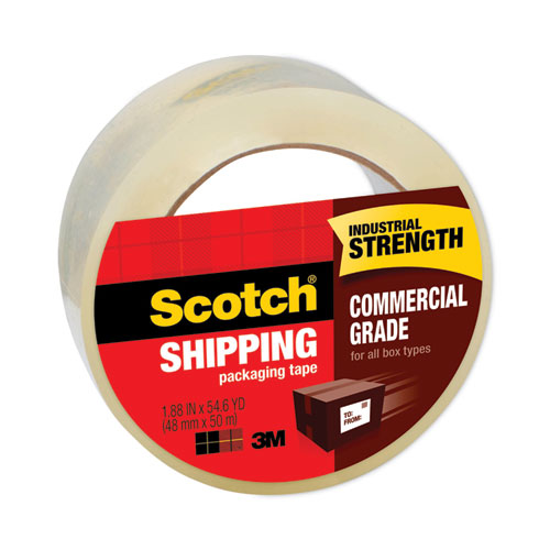 Image of 3750 Commercial Grade Packaging Tape with ST-181 Pistol-Grip Dispenser, 3" Core, 1.88" x 54.6 yds, Clear, 36/Carton