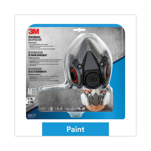 Image of 3M™ Half Facepiece Paint Spray/Pesticide Respirator, Medium