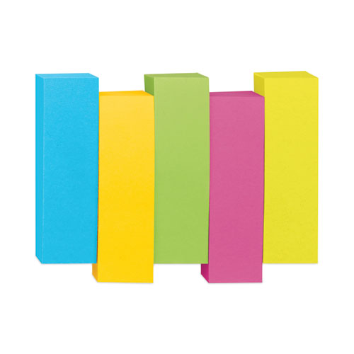 Image of Post-It® Page Flag Markers, Assorted Colors,100 Flags/Pad, 5 Pads/Pack