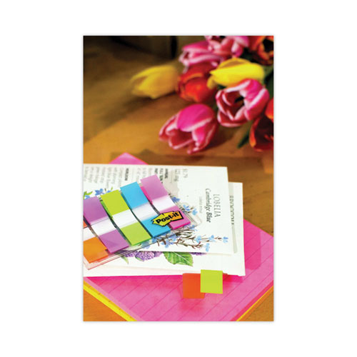 Image of Post-It® Flags Page Flags In Portable Dispenser, Assorted Brights, 5 Dispensers, 20 Flags/Color