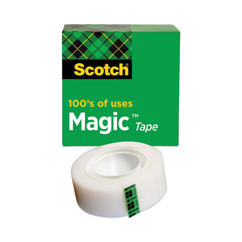 Scotch® Magic Tape Refill, 1" Core, 0.75" x 83.33 ft, Clear