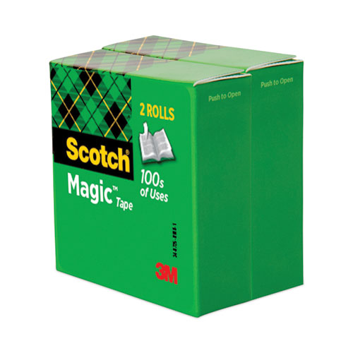 Image of Scotch® Magic Tape Refill, 3" Core, 0.75" X 72 Yds, Clear, 2/Pack