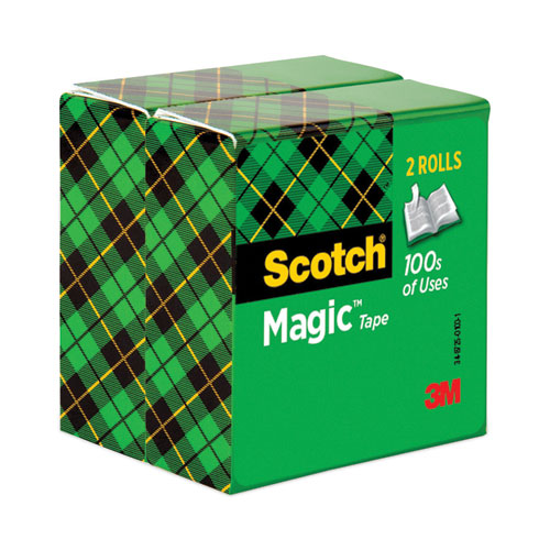 Image of Scotch® Magic Tape Refill, 3" Core, 0.75" X 72 Yds, Clear, 2/Pack