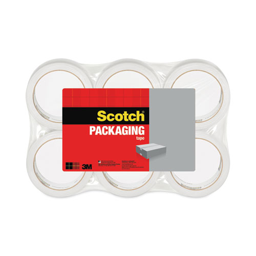 Scotch® 3350 General Purpose Packaging Tape, 3" Core, 1.88" x 109 yds, Clear, 6/Pack