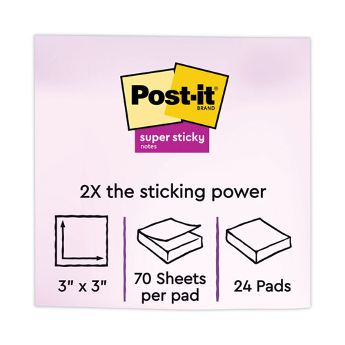 Image of Pads in Energy Boost Collection Colors, Cabinet Pack, 3" x 3", 70 Sheets/Pad, 24 Pads/Pack