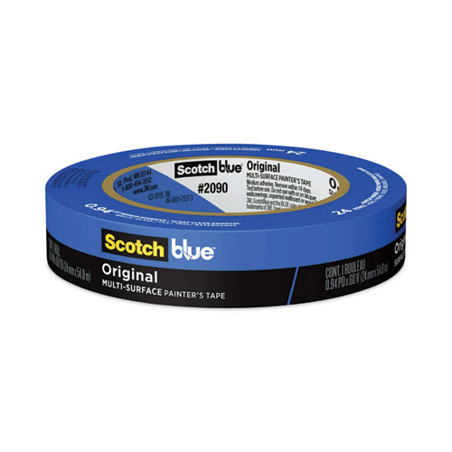 ScotchBlue™ Original Multi-Surface Painter's Tape, 3" Core, 0.70" x 60 yds, Blue