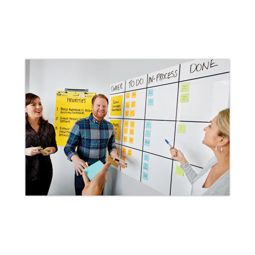 Image of Post-It® Dry Erase Surface With Adhesive Backing, 72 X 48, White Surface