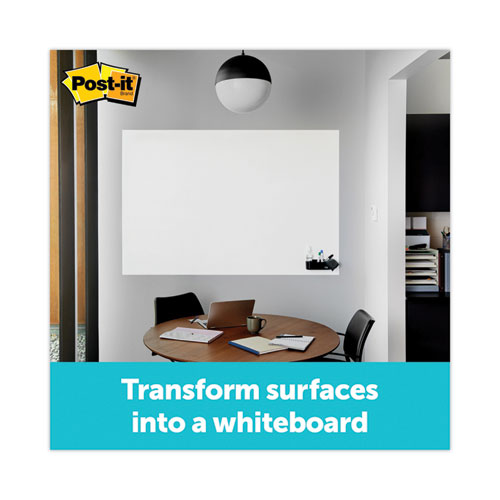 Image of Post-It® Dry Erase Surface With Adhesive Backing, 96 X 48, White Surface