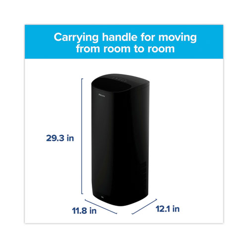 Image of Filtrete™ Tower Room Air Purifier For Extra Large Room, 370 Sq Ft Room Capacity, Black