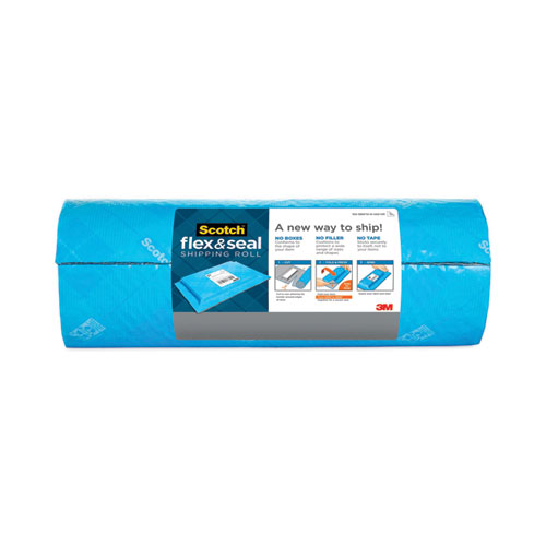Image of Scotch™ Flex And Seal Shipping Roll, 15" X 20 Ft, Blue/Gray