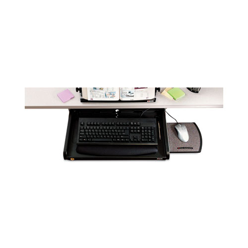 Image of 3M™ Under Desk Keyboard Drawer, 23W X 14D, Black