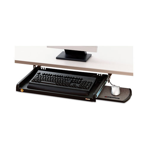 3M™ Under Desk Keyboard Drawer, 23w x 14d, Black