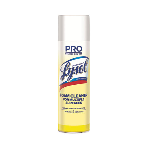 Image of Professional Lysol® Brand Disinfectant Foam Cleaner, 24 Oz Aerosol Spray