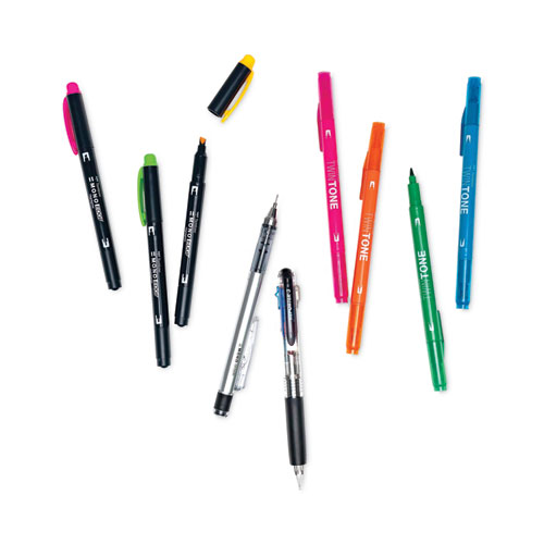 Creative Notetaking Kit, 0.7mm Ballpoint Pen, 0.5mm HB Pencil, (4) Bullet/Chisel Tip Markers,(3) Chisel/Fine Tip Highlighters
