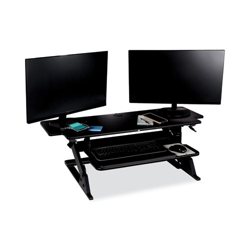 Image of 3M™ Precision Standing Desk, 42" X 23.2" X 6.2" To 20", Black